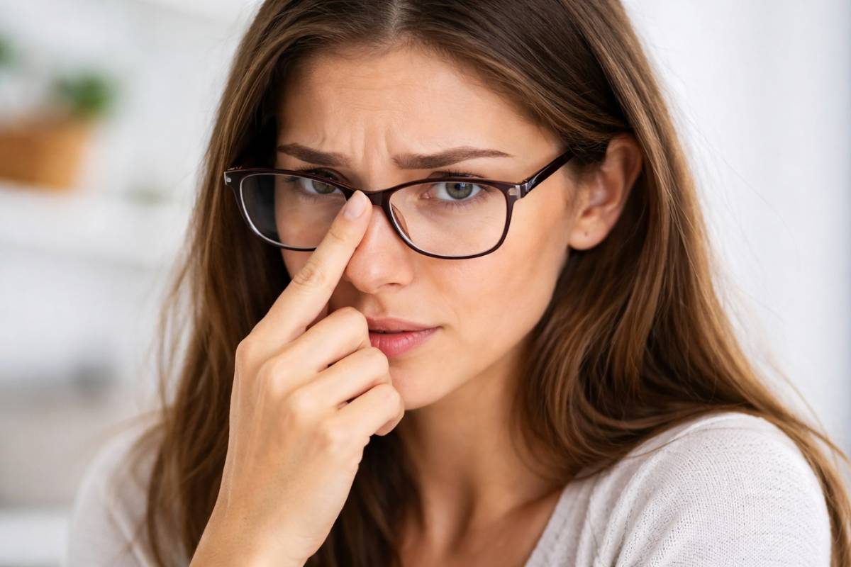 occhiali che scivolano